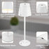 LED Schreibtischlampe weiß/schwarz – Touch dimmbar mit USB Ladefunktion